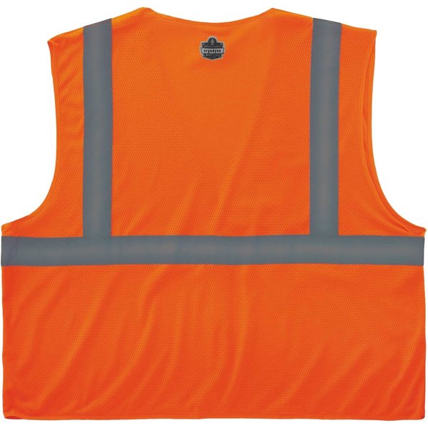Economy Mesh Vest, Orange, S/M