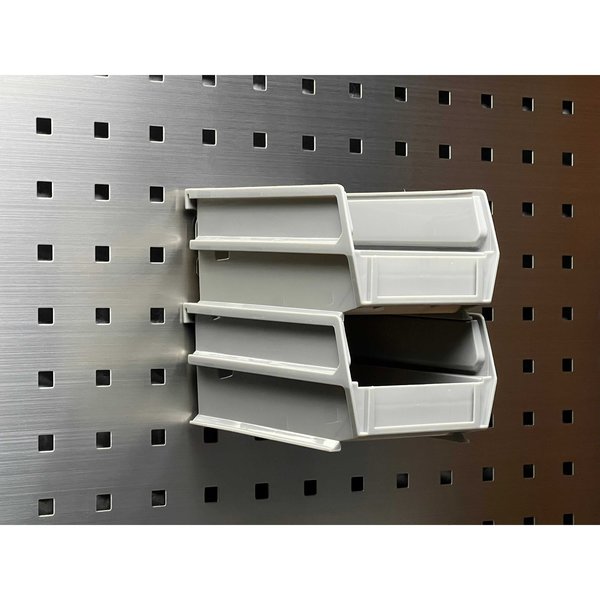 Stainless Steel BinClip for Stainless Steel LocBoard 3 Pack
