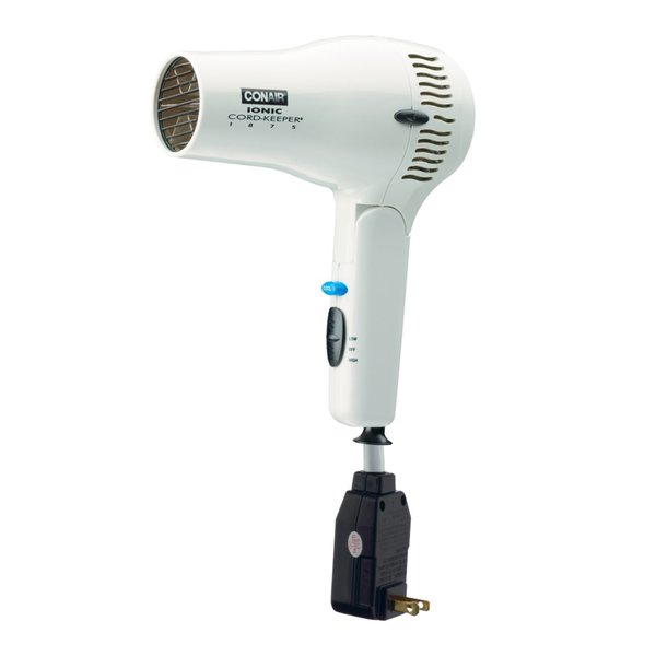 Hairdryer, Handheld, White, 1875 Watts, Ion