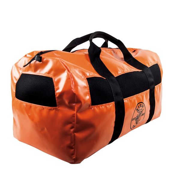 Lineman Duffel Bag, Vinyl, Orange, 12