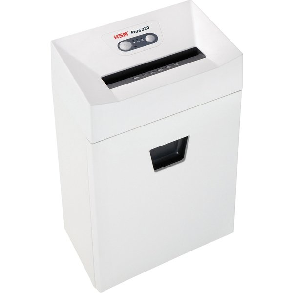 Paper Shredder, Cross-Cut, White, 6.6 gal.