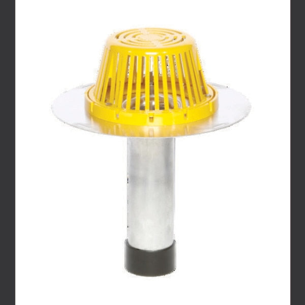 Aluminum Reroof Drain, Aluminum Dome, Mechanical Seal, Fits 5