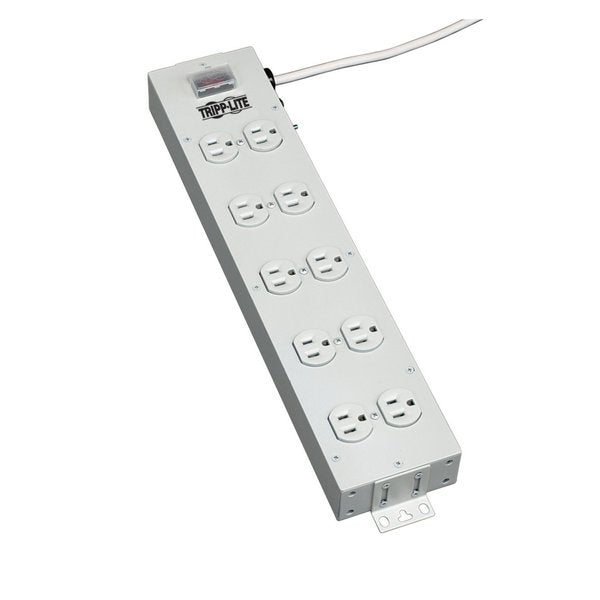 PDU, 120V, 10 Outlet, 15 ft., White