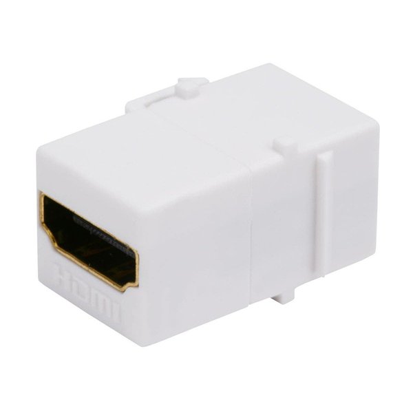 HDMI Coupler (F to F), Keystone, White