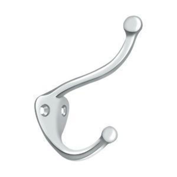 Coat & Hat Hook Bright Chrome