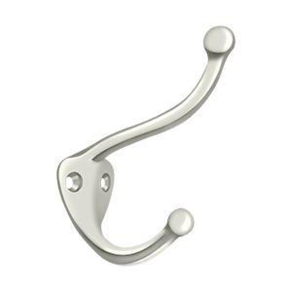 Coat & Hat Hook Bright Nickel