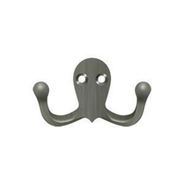 Double Hook Antique Nickel