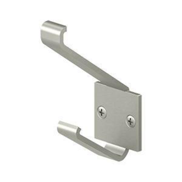 Double Modern Hook Satin Nickel