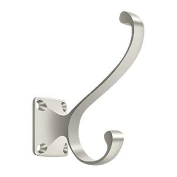 Heavy Duty, Coat & Hat Hook Bright Nickel