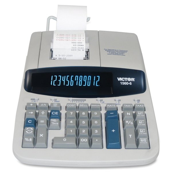 Finance Desktop Calculator, LCD, 12 Digits