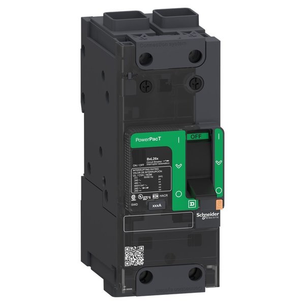Circuit breaker, PowerPact B, 30A, 2 pol, 30 A, 525V AC, 2 Pole, BD 030 Series