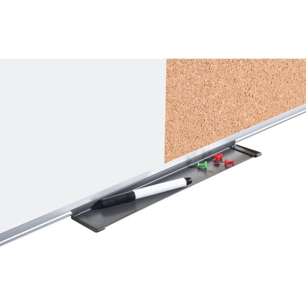 Bulletin/Whiteboard Combination 4 ft.x6ft., Aluminum Frame