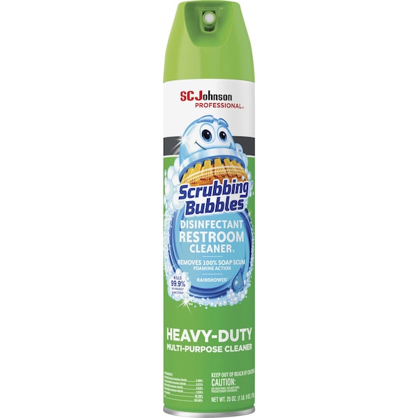 Bathroom Cleaner, 25 oz, Aerosol Can, Ready to Use, 12 Pack