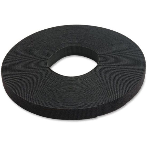 Back-to-Back Strap, No Adhesive, 37.5 ft, 3/4 in Wd, Black