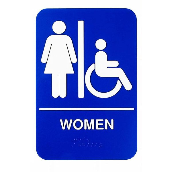 Braille Sign, Wmn/Accs, ADA, 6