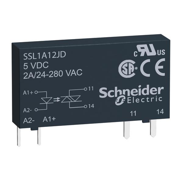 SsrSlim, 1 Chann 2A-24-280VAC Zero, 15-30