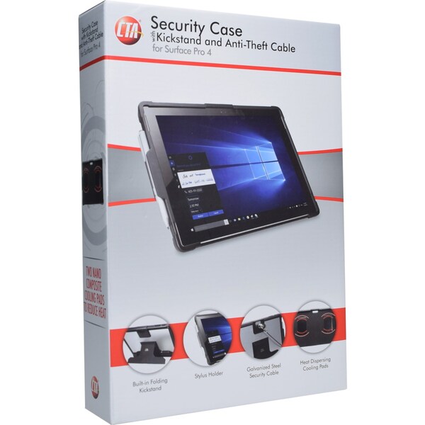 Tablet Case, Black, Plastic, 8-1/8