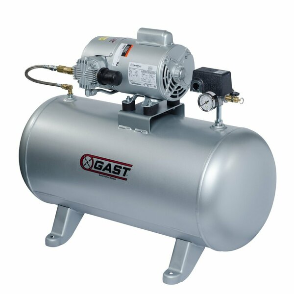 Piston Air Compressor, 1 HP, 115/230V