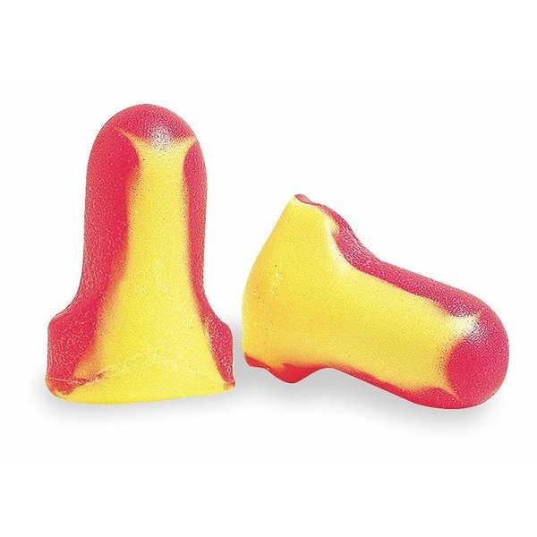 Laser Lite Disposable Foam Uncorded Earplugs, Contoured-T Shape, 32 dB, Magenta/Yellow, 200 Pairs