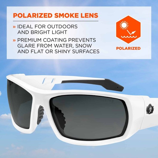 Polarized Safety Glasses, Smoke Scratch-Resistant
