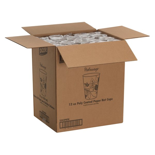 Disposable Hot cup 12 oz. White, Paper, Pk1000