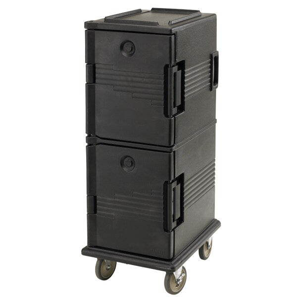 Food Transport Cart, Side-Load, Black