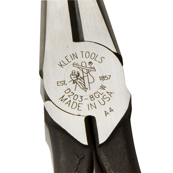 Pliers, Long Nose Side-Cutters, High-Visibility, 8-Inch