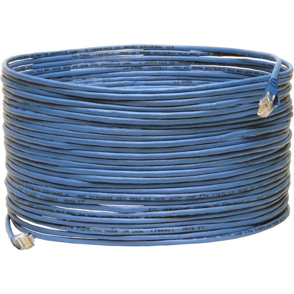 Cat5e Cable, Plenum, Snagless, Blue, 75ft