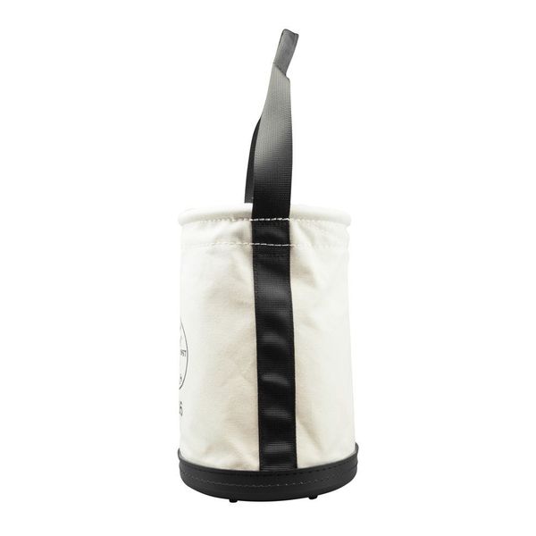 Bucket, #6 Canvas, Black Molded Polypropylene (Bottom), Off- White