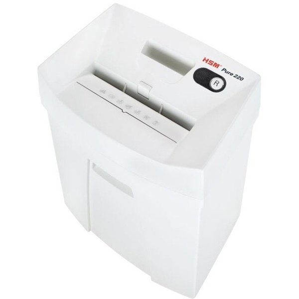Paper Shredder, Cross-Cut, White, 8.6 fpm
