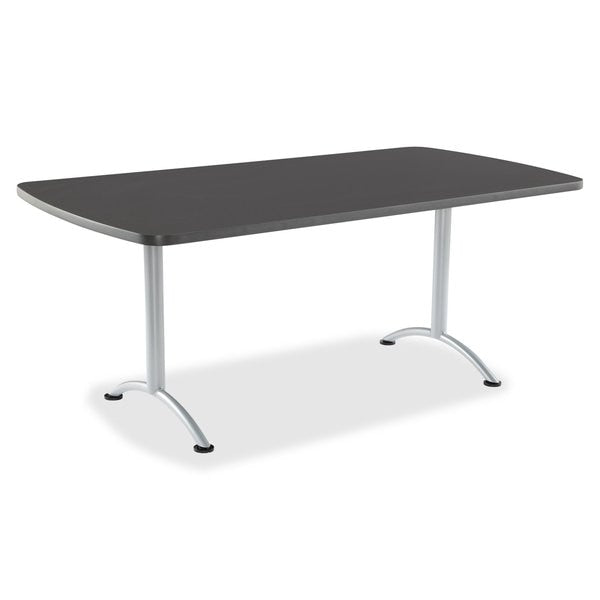 Rectangle ARCÃ¢âÂ¢ Table, Graphite /Silver Leg - 30