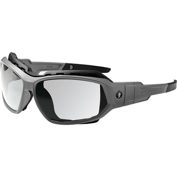 Safety Glasses, Traditional Clear PC Decenter Lens, Anti-Fog, Scratch-Resistant