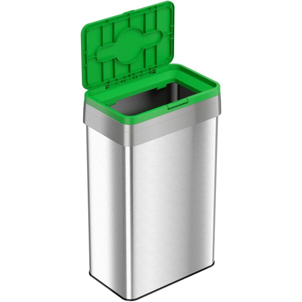Compost Bin, Stainless Steel, 21 Gallon /, Silver, Stainless Steel