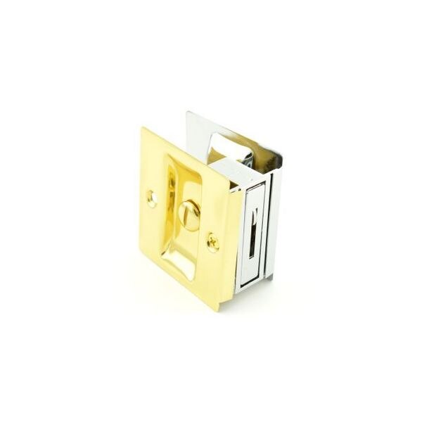 Privacy Pocket Door Lock Square Cutout for 1-3/8