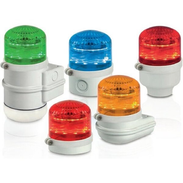 Beacon Warning Sounder Light, Blue, LED