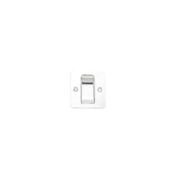 Flush Cup Pocket Door Pull Bright Chrome