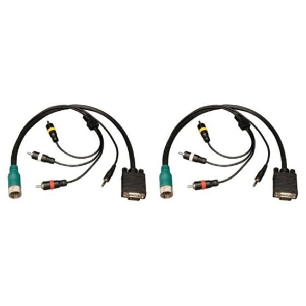 Easy Pull Connector, RCA, VGA, M/M, 3.5mm