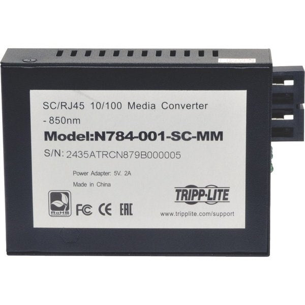 Fiber Converter, 10/100 SC, Multimode