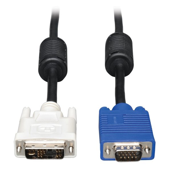 DVI to VGA Cable, RGB, DVI-A, HD15 M/M, 3ft