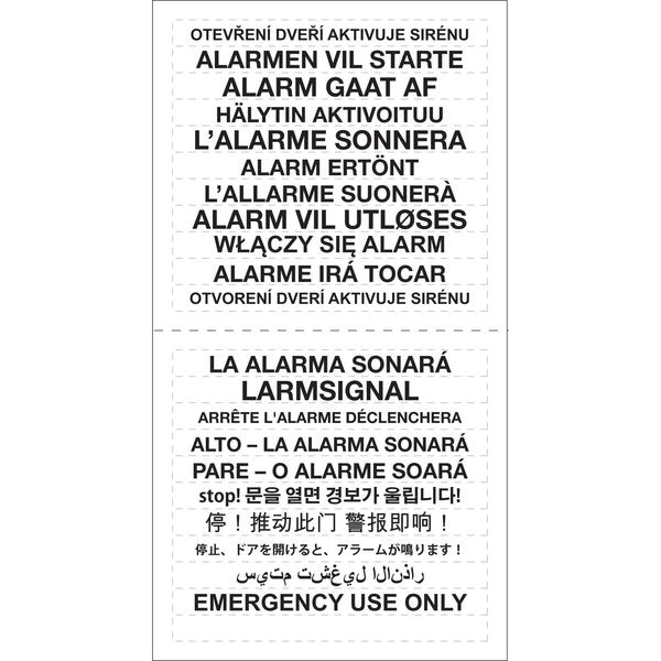 Exit Door Alarm, Horn, 95 to 105dB