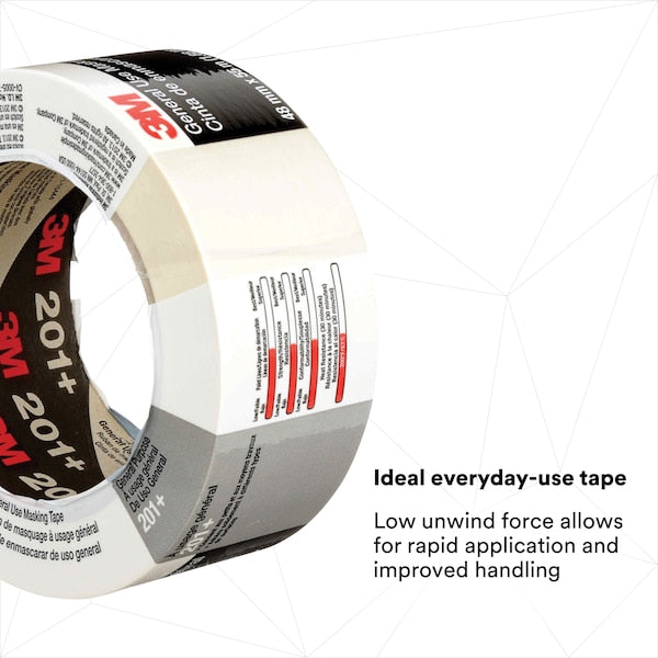 Masking Tape, Tan, 1-7/8 in. W, 4.4 mil