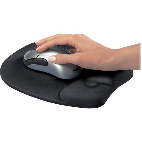 Mousepad w/Wrist Support, Black