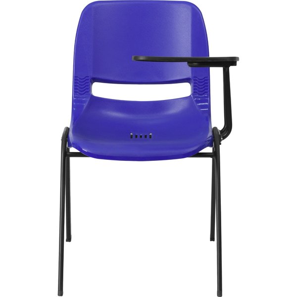 Tablet Arm Chair, Left Hand Flip-Up, Blu, 21