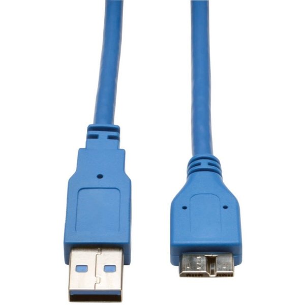 USB 3.0 Cable, SuperSpeed, A, Micro-B, 3ft