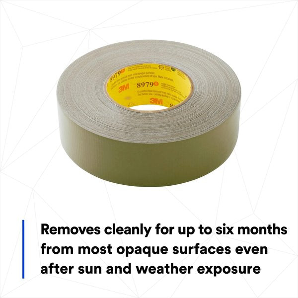 Duct Tape, 2 In x 60 yd, 12.6 mil, Olive