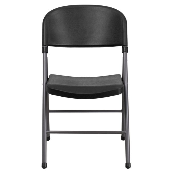 Black Plastic Folding Chair