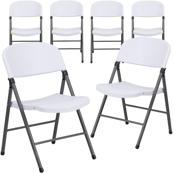White Plastic Folding Chair