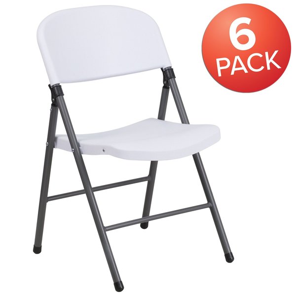 White Plastic Folding Chair