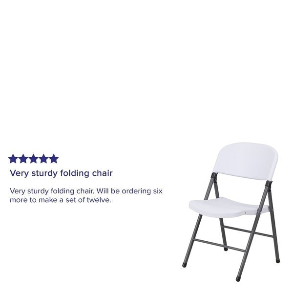White Plastic Folding Chair