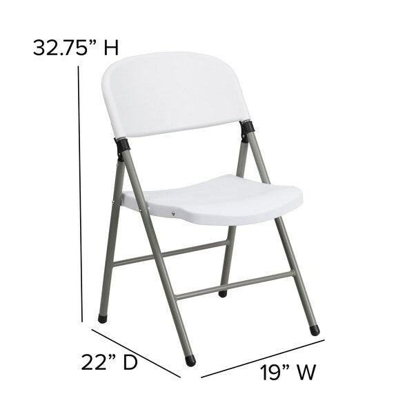 White Plastic Folding Chair